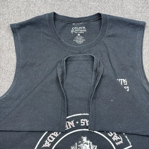 Counts Kustoms Las Vegas Skull Graphic Sleeveless T Shirt Mens XL - Picture 5 of 9